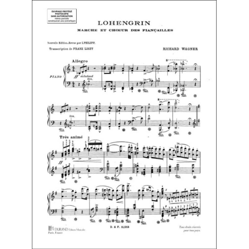 Richard Wagner - Choeur-Fiancailles Piano