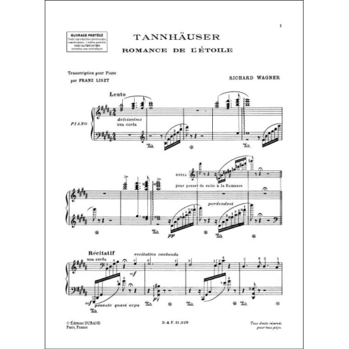 Richard Wagner - Romance de L'Etoile (de Tannhäuser)