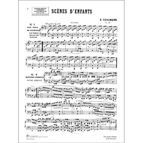 Robert Schumann - Scenes D'Enfants Piano 4 Mains