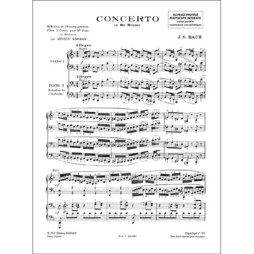 Johann Sebastian Bach - Concerto Bwv 1052