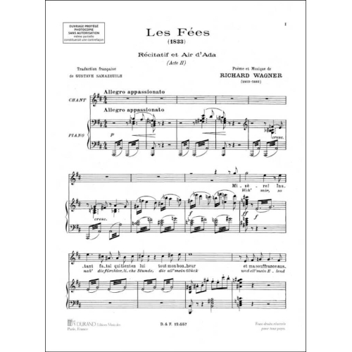 Richard Wagner - Fragments Operas 1 Ch-P
