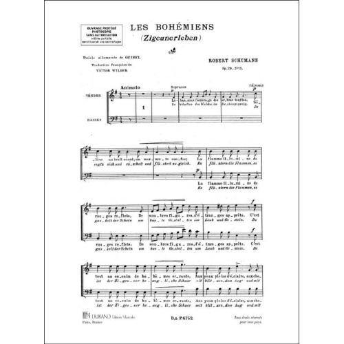 Robert Schumann - Les Bohemiens Ten-Bas