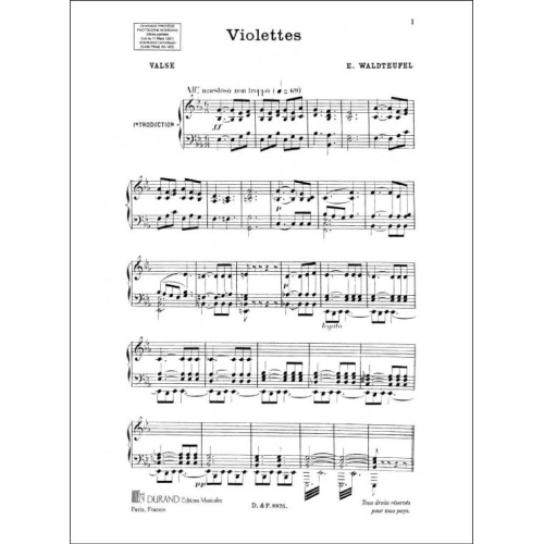 Emile Waldteufel - 100 Danses Vol 1 Piano
