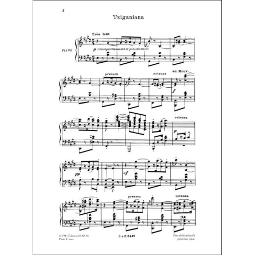 Florent Schmitt - Tziganiana Piano