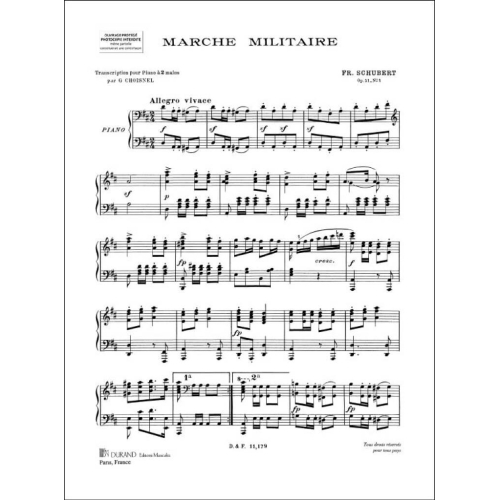 Franz Schubert - Marche Militaire