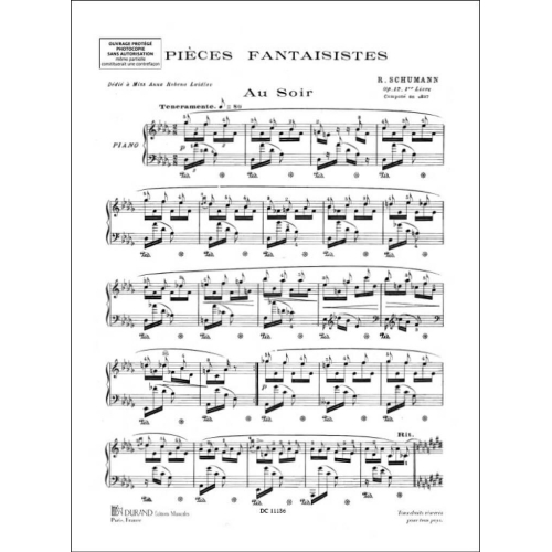 Robert Schumann - Au Soir Piano