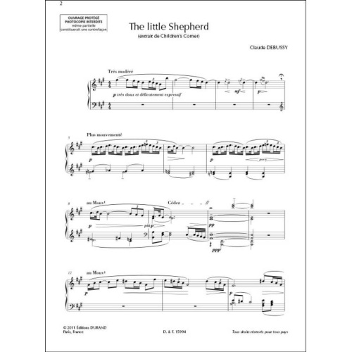 Claude Debussy - The little Shepherd