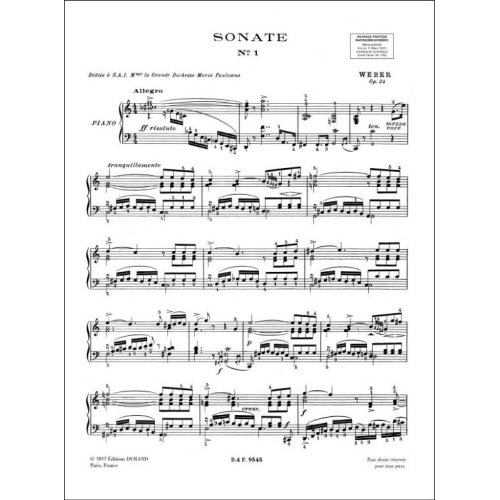 Carl Maria von Weber - Sonates Piano
