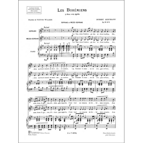 Robert Schumann - Les Bohemiens 2 Vx-Piano