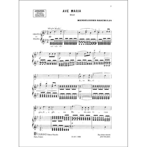 Felix Mendelssohn Bartholdy - Ave Maria