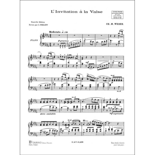Carl Maria von Weber - Invitation A La Valse Piano