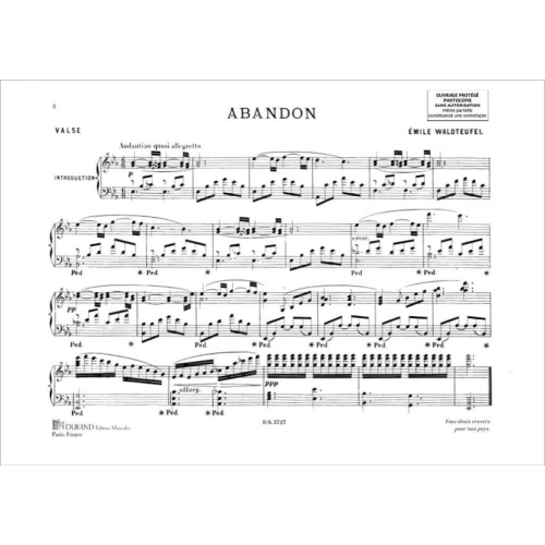 Emile Waldteufel - Abandon Piano