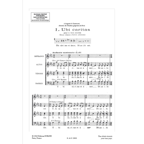 Maurice Duruflé - 4 Motets Sur Des Themes Gregoriens Op. 10