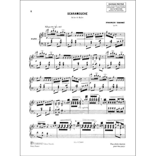Francis Thomé - Scaramouche Piano