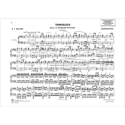 Richard Wagner - Tannhauser Piano