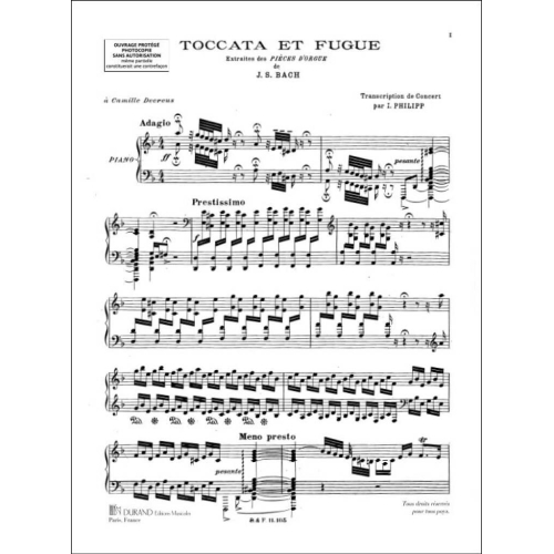 Johann Sebastian Bach - Toccata et Fugue