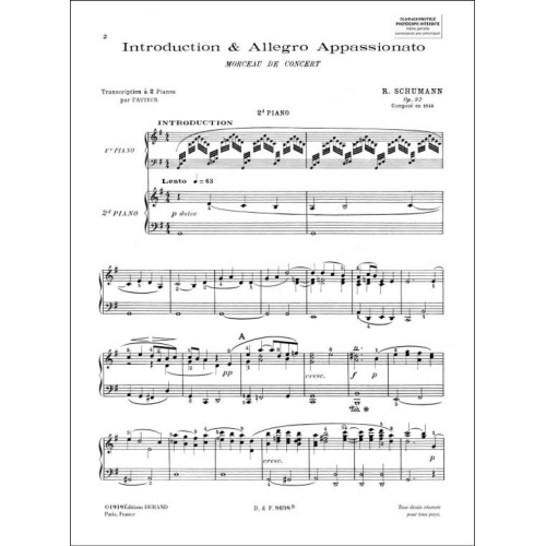 Robert Schumann - Int. & Allegro Piano 2