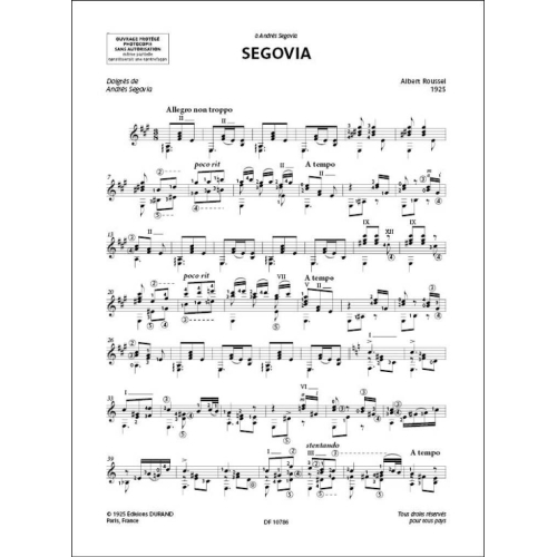 Œuvres françaises du XXe siècle pour guitare