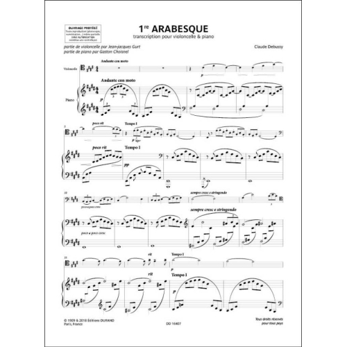 Claude Debussy - 1re Arabesque