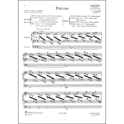 Gabriel Pierné - 3 Pièces Opus 29