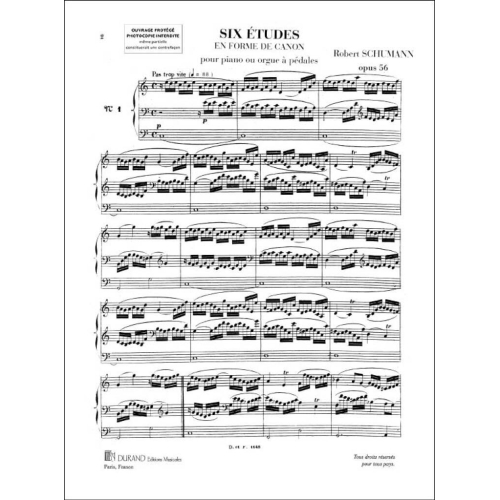 Robert Schumann - 6 Etudes Op 56