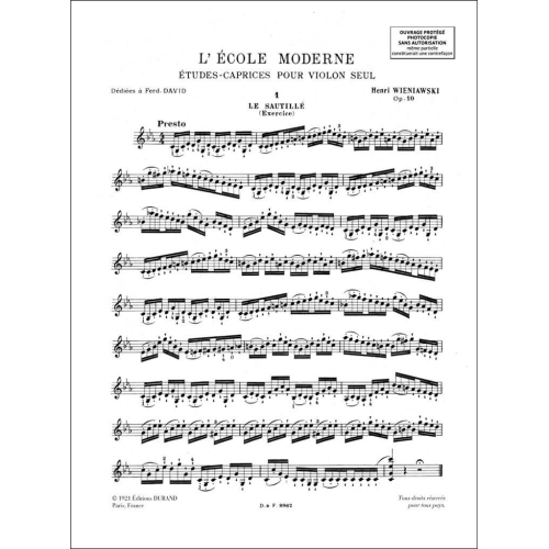 Henryk Wieniawski - Etudes-Caprices Op 10