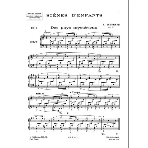 Robert Schumann - Scènes d'enfants op. 15