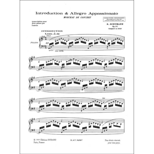 Robert Schumann - Int. & Allegro Piano 1