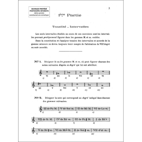 Yves Margat - Exercices préparatoires à l'étude de l'harmonie