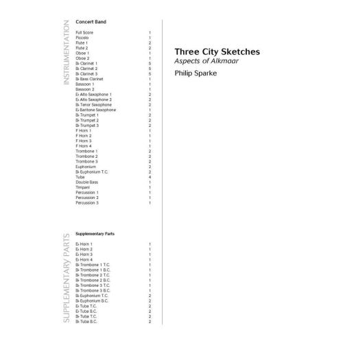 Sparke, Philip - Three City Sketches