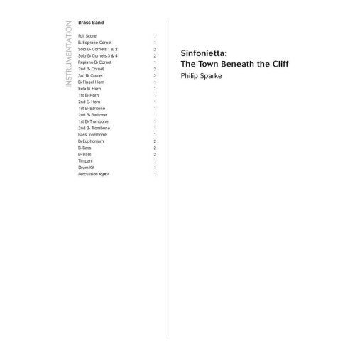 Sparke, Philip - Sinfonietta: The Town Beneath the Cliff