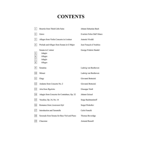 Solos for the Double Bass Player
