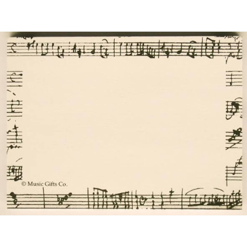 Post It Notes Mozart White/Black