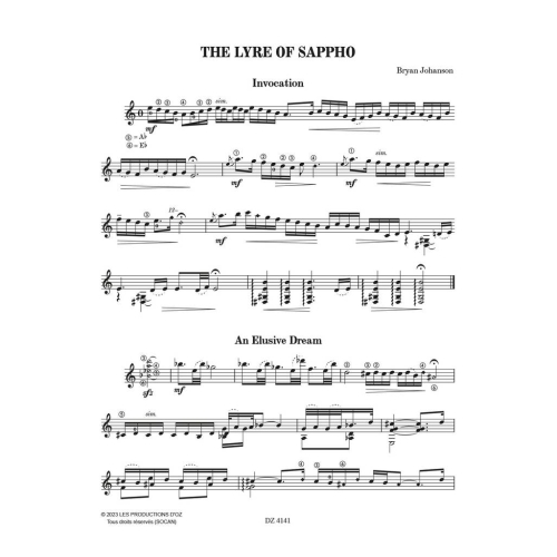 Johanson, Bryan - The Lyre of Sappho