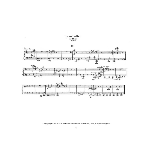 Borup-Jorgensen, Axel - 7 Praeludier Op. 30:A