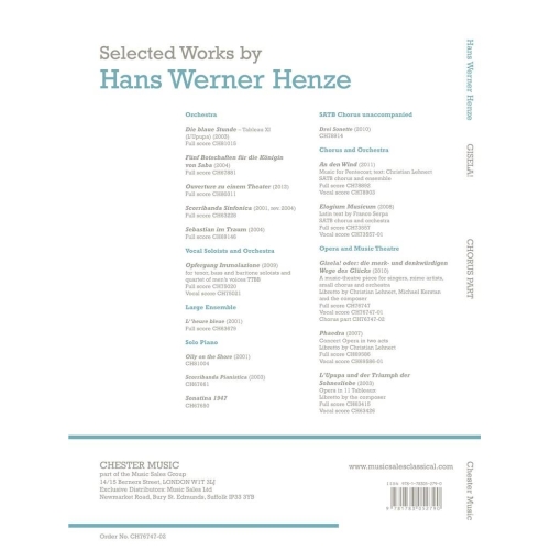 Hans Werner Henze - Gisela!