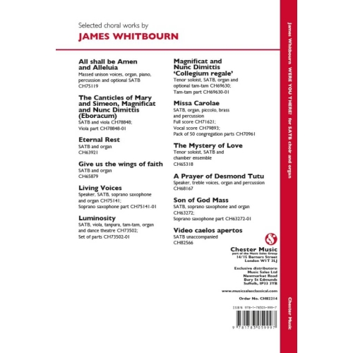 James Whitbourn - James Whitbourn: Were You There?