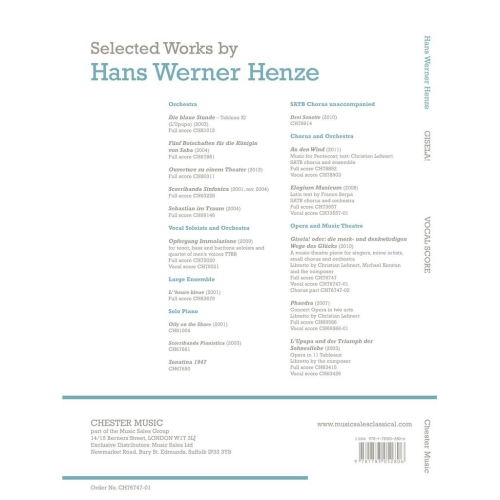 Hans Werner Henze - Gisela!