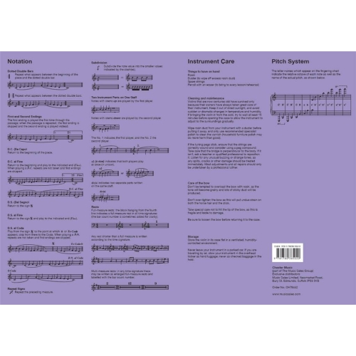 Violin Fingering Chart