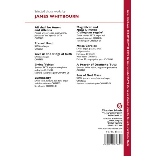 James Whitbourn - The Mystery Of Love