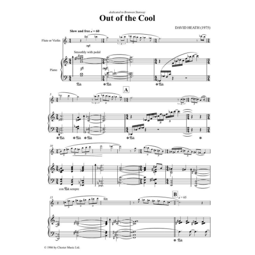 David Heath - Out Of The Cool (Flute And Piano)