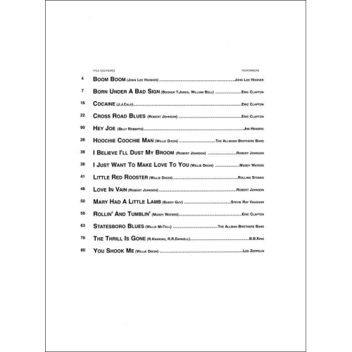 The Best of Blues (With Tab)