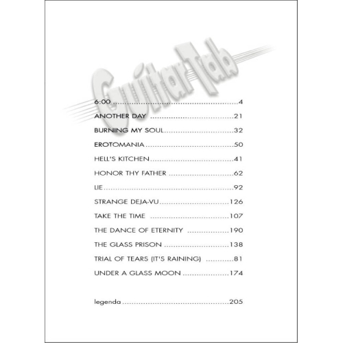 Dream Theater - Guitar Tab Anthology 1