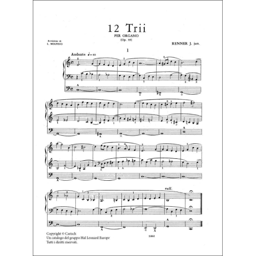 Joseph jun. Renner - Trios (12) Op. 39