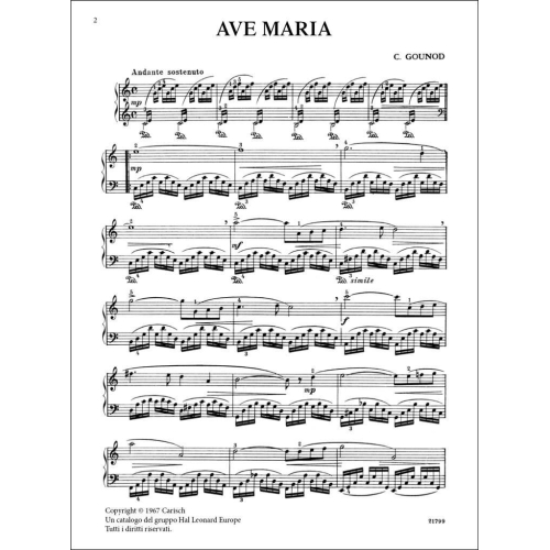 Charles Gounod - Ave Maria, per Pianoforte