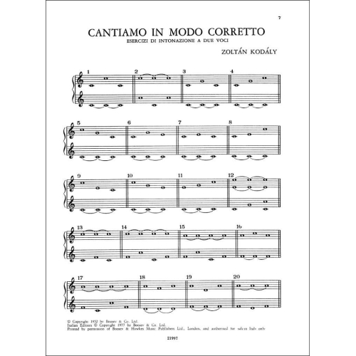 Zoltán Kodály - Cantiamo In Modo Corretto