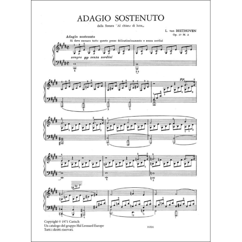 Beethoven, L.v - Adagio Sostenuto Dalla Son.