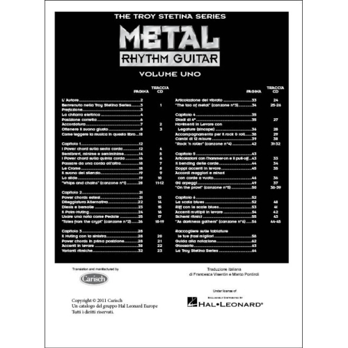 Troy Stetina - Metal Rhythm Guitar Vol. 1 ( Italian )