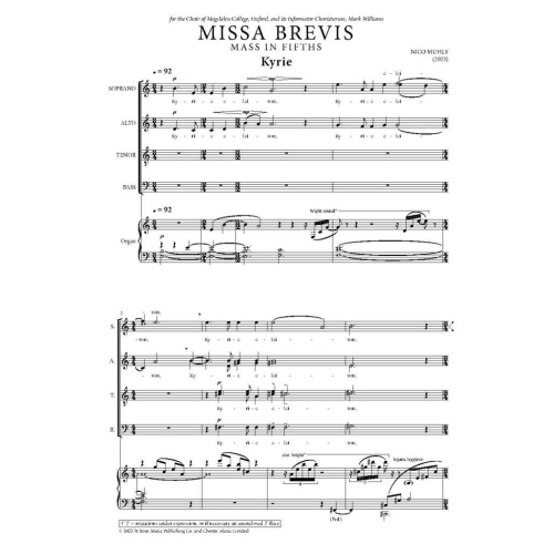 Muhly, Nico - Missa brevis