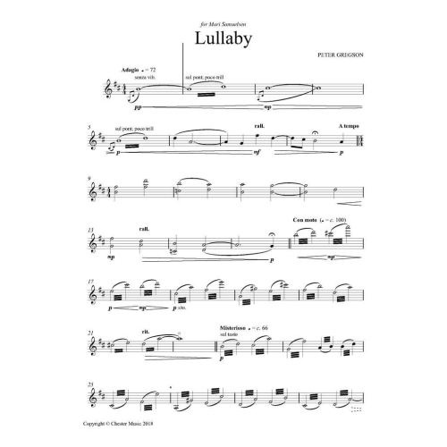 Gregson, Peter - Lullaby